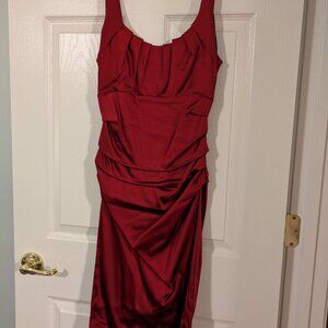 Burgundy/Wine colored party dress!